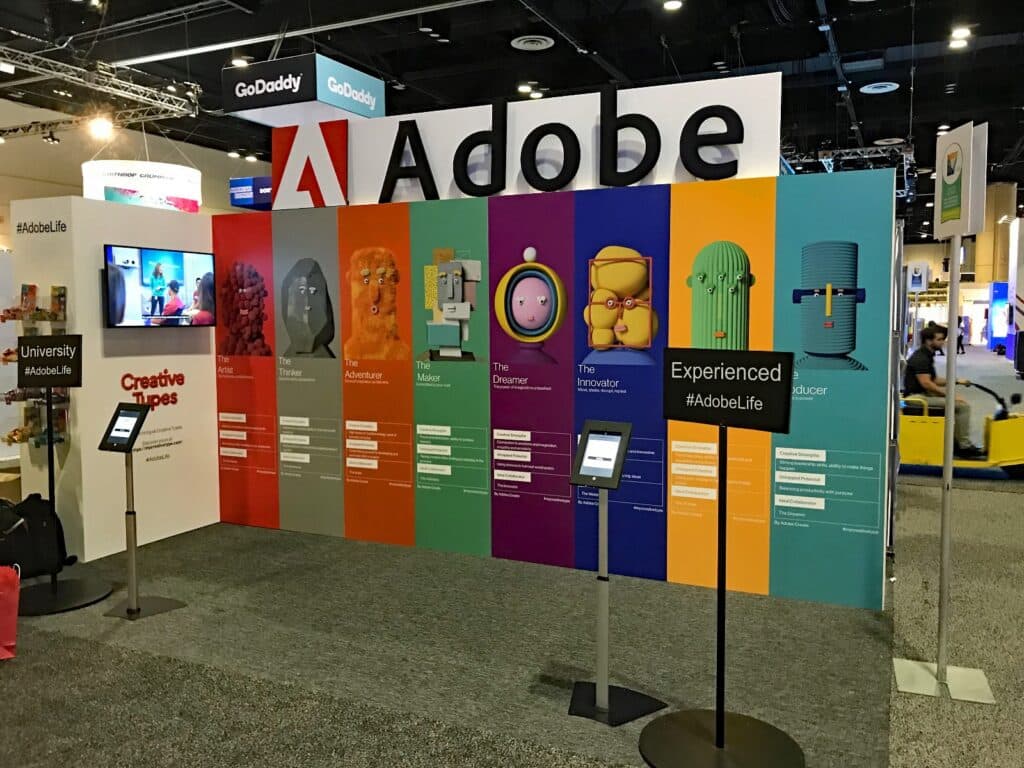 Adobe Trade Show Booth